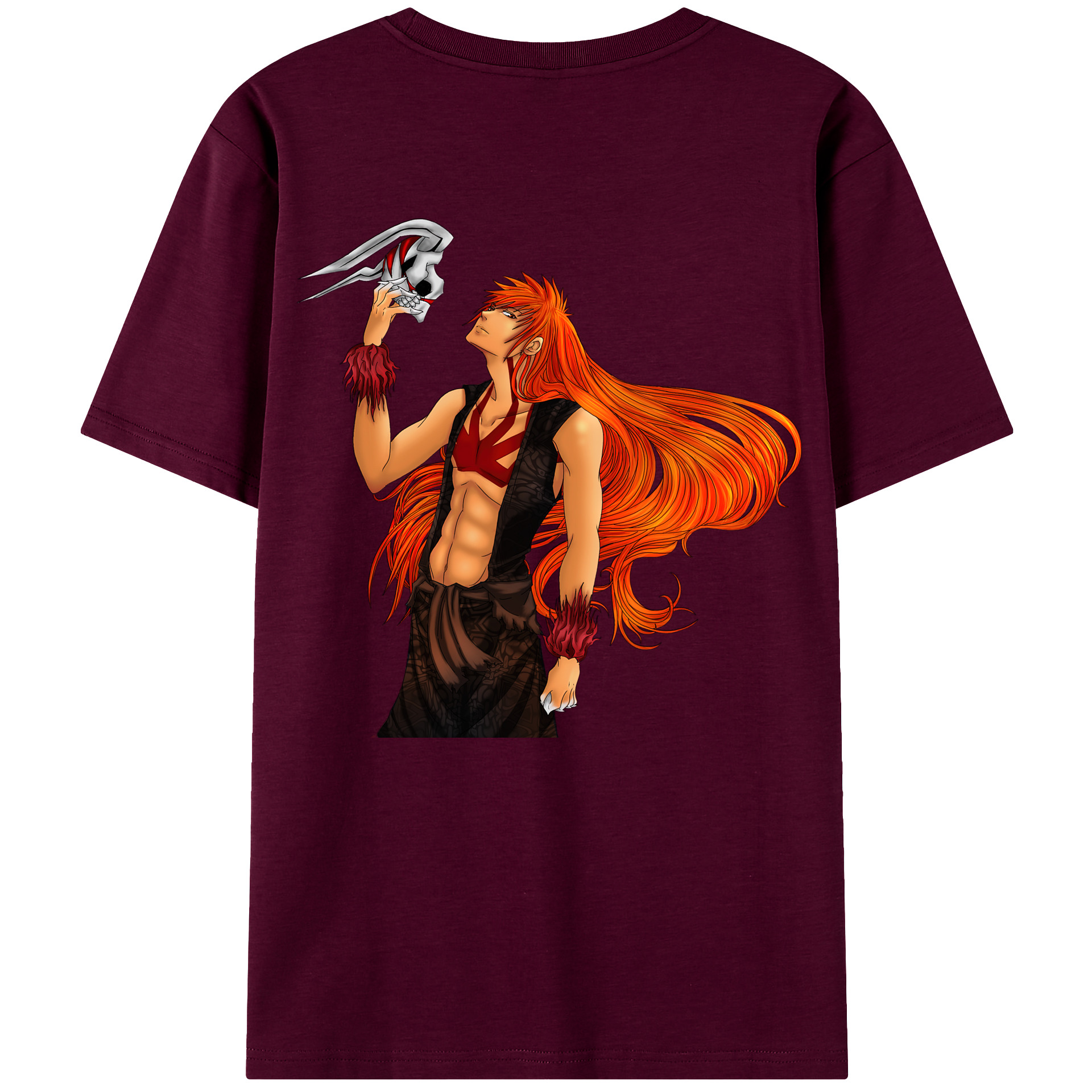 （画像用） ブリーチ 黒崎一護（くろさき いちご）BLEACH Kurosaki Ichigo レディース半袖Tシャツ(バックプリント)